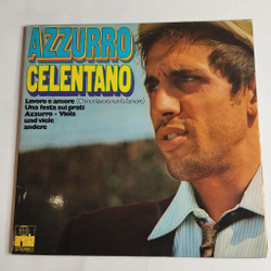 Винтажная виниловая пластинка LP Adriano Celentano Azzurro (Germany 1971) Buona Sera
