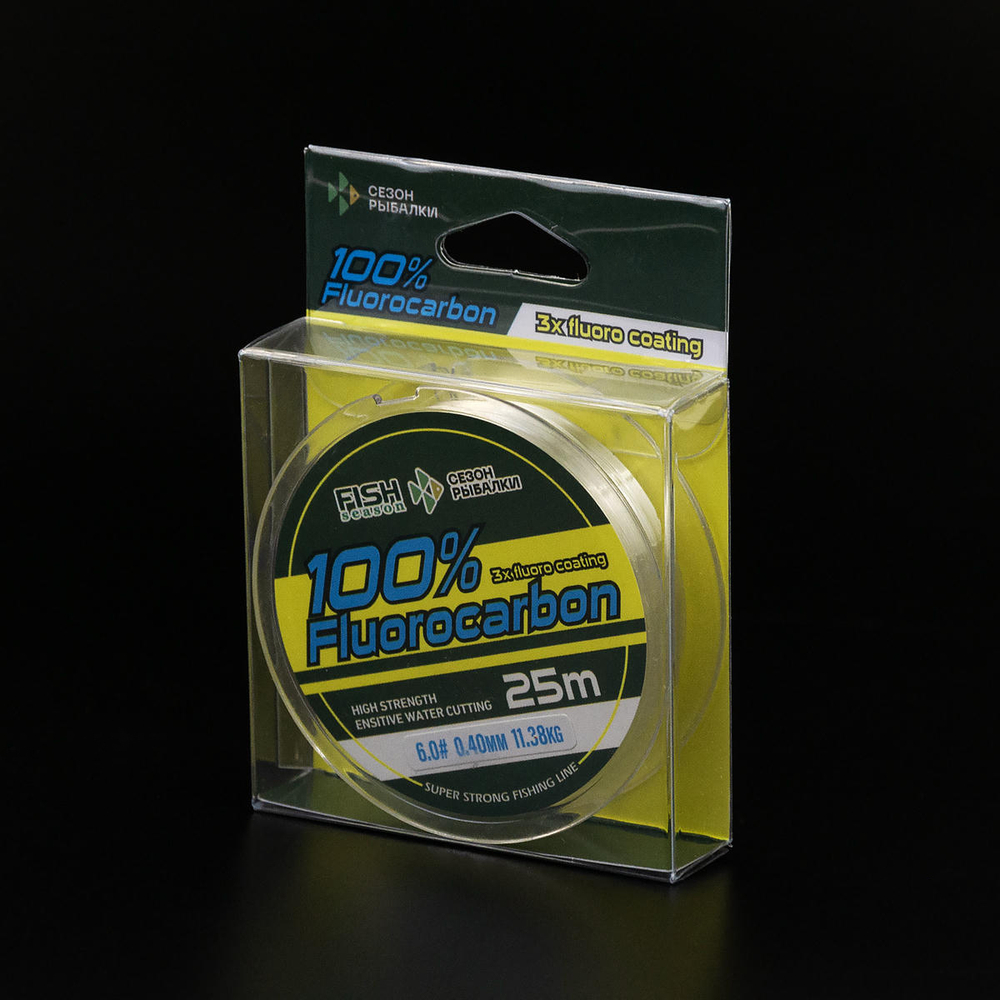 Леска Fish Season 100% Fluorocarbon 25м (прозрачная)
