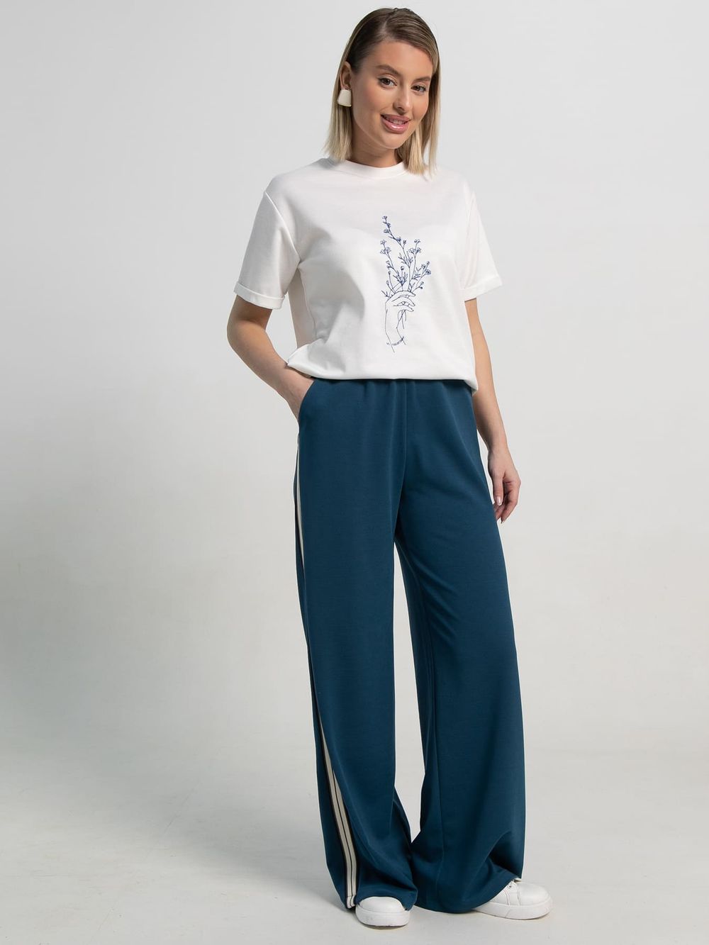 Брюки Аларика (темно-лазурный) Б15099-5М LT Collection