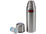 Термос для напитков THERMOS FBB-1000 Grey 1L, нержавеющая сталь, клапан, крышка-чашка, серый