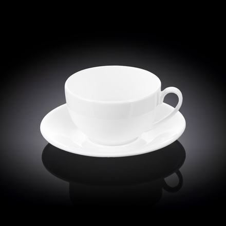 Набор из 4-х чайных чашек с блюдцами 250 мл WL‑993000/4C