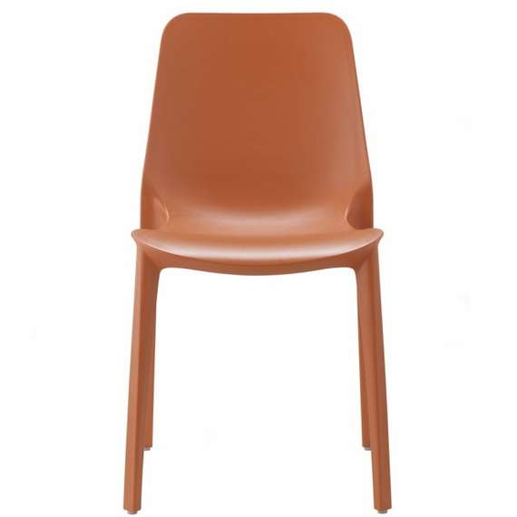 Стул пластиковый Ginevra, терракотовый