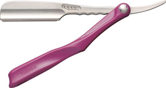 Опасная бритва Feather Artist Club SS винного цвета