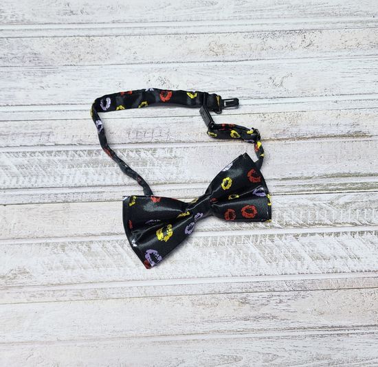 Галстук бабочка классика, лайм глянец