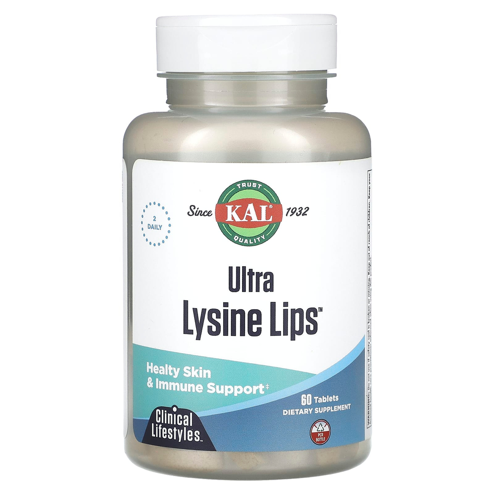KAL, Ultra Lysine Lips, 60 таблеток