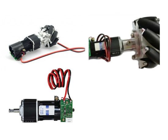 Пример сборки Mecanum колеса, ступицы и мотор-редуктора