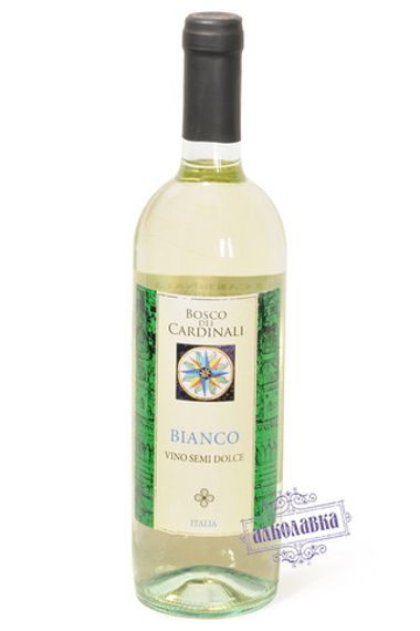 Вино Боско Дей Кардинале белое полусладкое 0,75л 10%