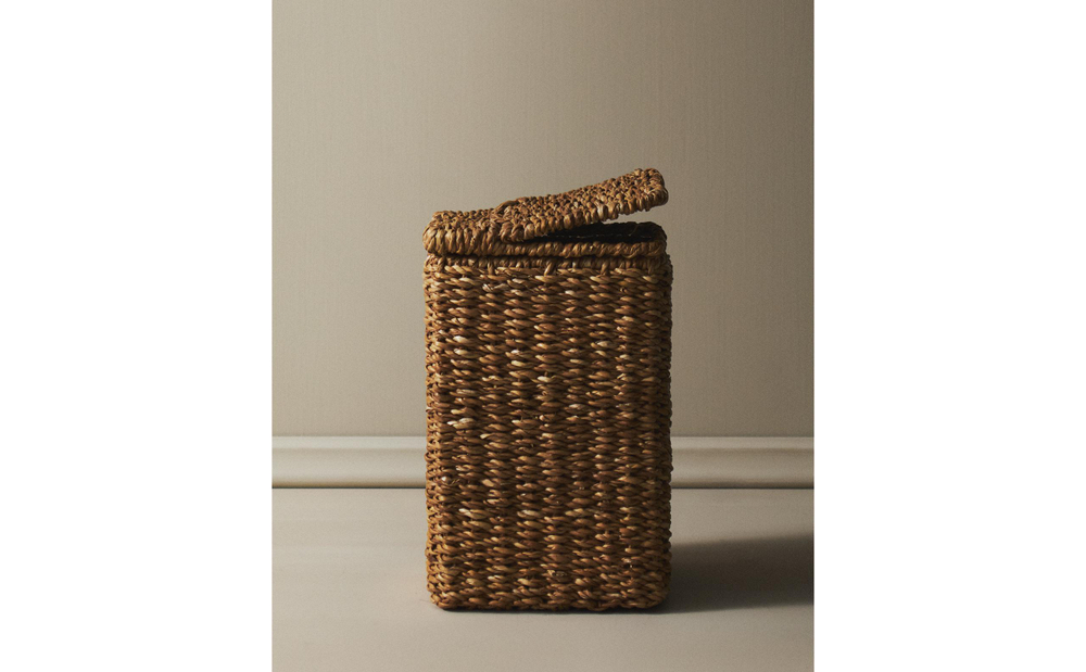 Zara Home Корзина из морской травы, цвет бежевый, 30 см · 3589/049
