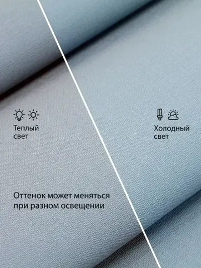 Обои флизелиновые 1.06, виниловые синие однотонные Textile (Moda Interio) метровые под ткань в спальню и гостинную
