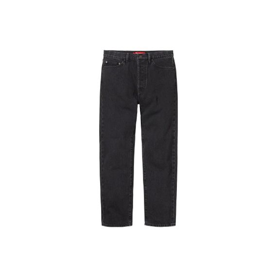 Supreme FW23 WEEK1 STONE WASHED BLACK SLIM JEAN