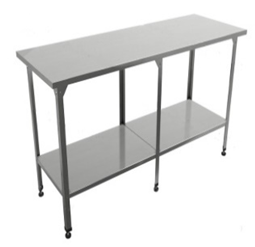 Стол производственный "Профи" СППП , сплошная полка, 2000х600х860 мм, с бортом