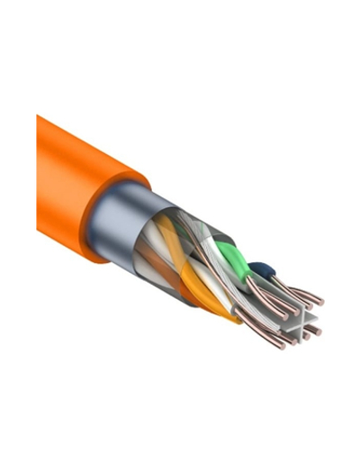 Витая пара Rexant (01-0151) Кабель витая пара F/UTP, CAT 6, ZH нг(А)-HF, 4PR, 23AWG, INDOOR, SOLID, оранжевый, 305 м