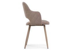 Стул на металлокаркасе Гутрид ромбы сзади капучино