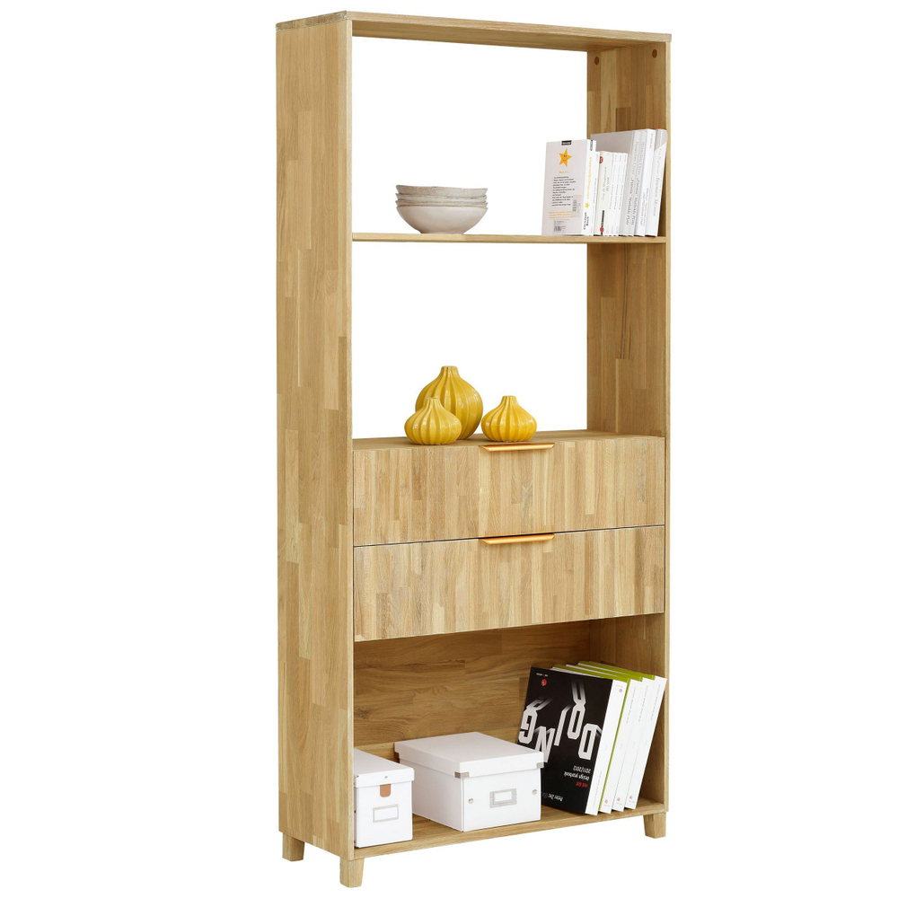 Стеллаж Розенбург 2 ящика 3 полки из массива дуба