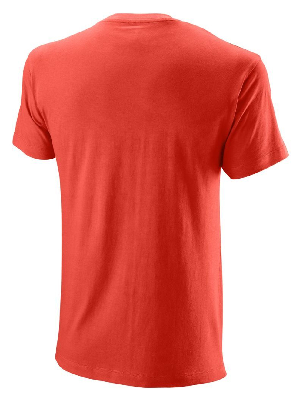 Мужская теннисная футболка Wilson Padel Script Cotton T-Shirt II - fiesta