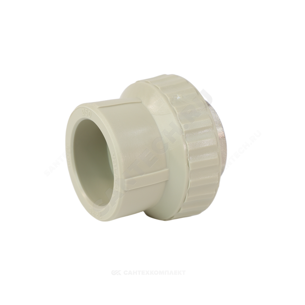 Муфта PP-R комбинированная серая Дн 50х1 1/2" ВР под ключ VALFEX 10134050Г