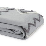 Покрывало из хлопка с этническим орнаментом, с бахромой и кисточками из коллекции ethnic, 230х250 см