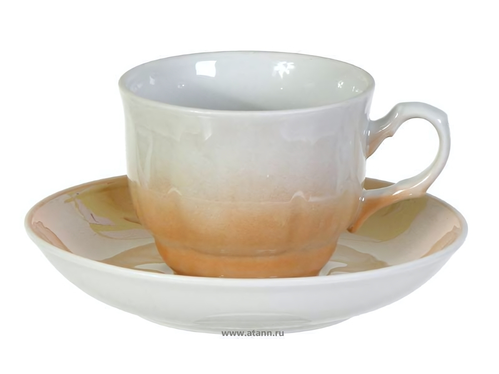 Чайная пара 250мл форма Тюльпан Нисходящее крытье