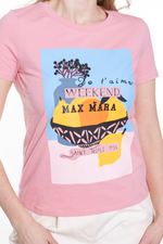 ФУТБОЛКА ИЗ ПРИНТОВАННОГО ТРИКОТАЖА