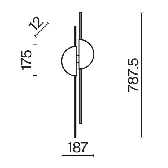 Настенный светильник (бра) Maytoni MOD179WL-L22BS4K1