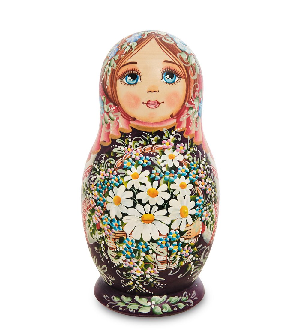 Народные промыслы МР-16/30-A Матрешка 5м «Мария с цветами» бол.