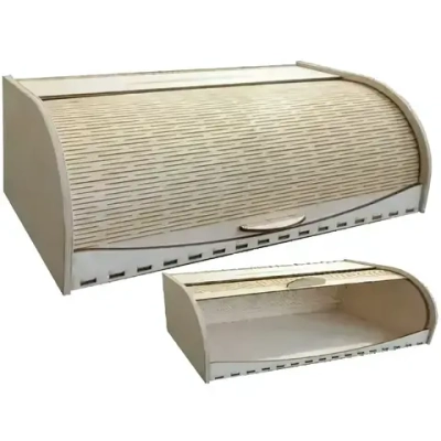 Хлебница УЛЬТРА-Ф Сдвижная крышка 420х150х210мм (1/1)