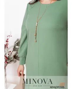 Платье 208Б-оливка Minova
