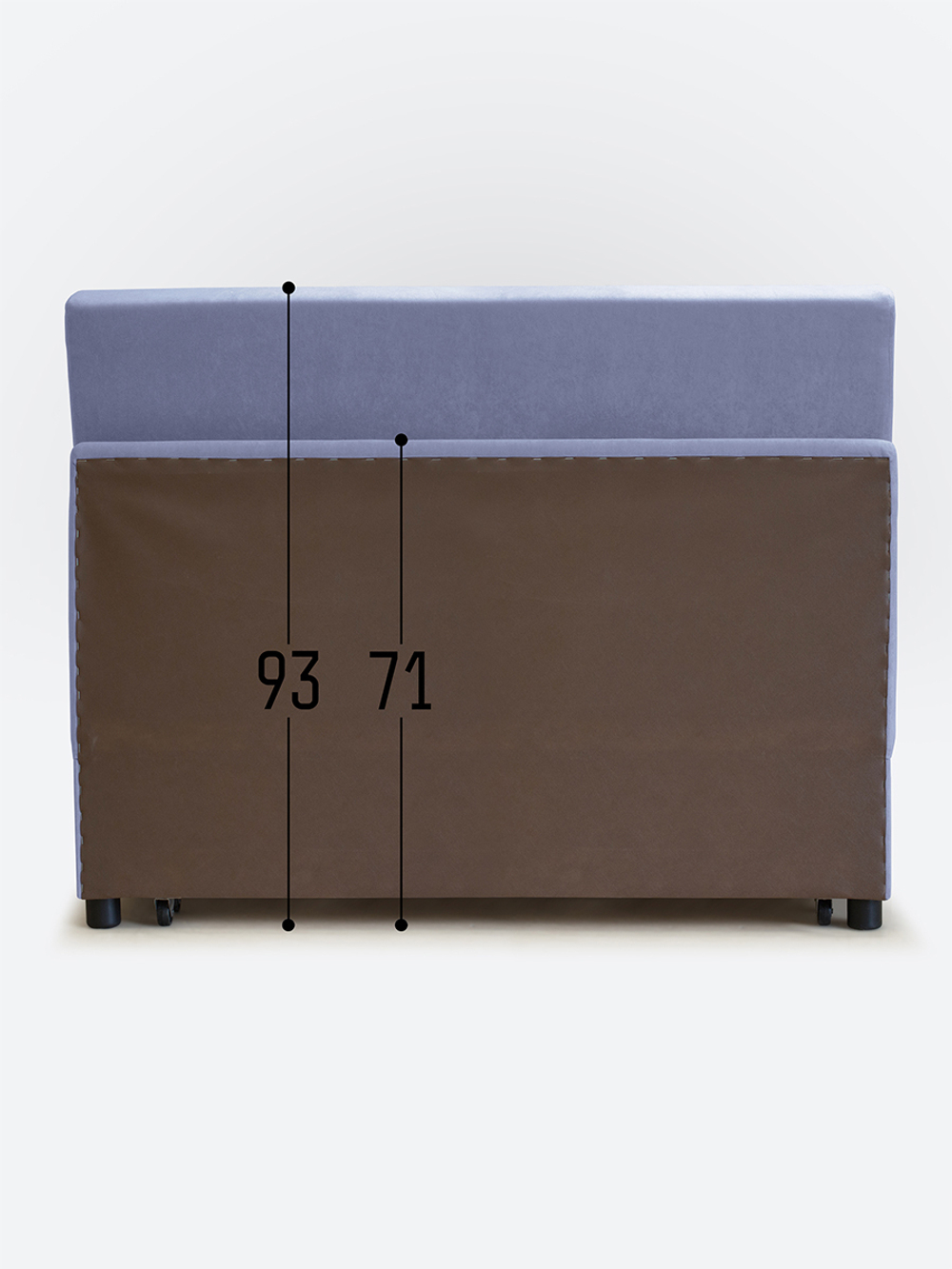 Диван "Экономик" Студия-Ф, велюр Candy Violet