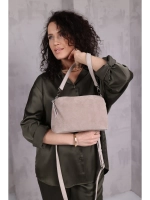 Сумка через плечо маленькая натуральная замша