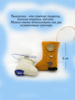 Сувенир, подвеска Валенки