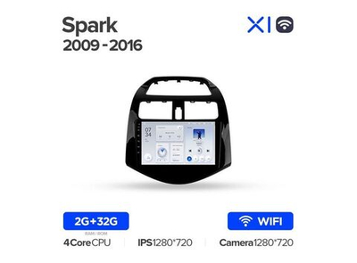 Магнитола Teyes X1 2-32 Wi-Fi Chevrolet Spark M300 2009 — 2016 9.0"