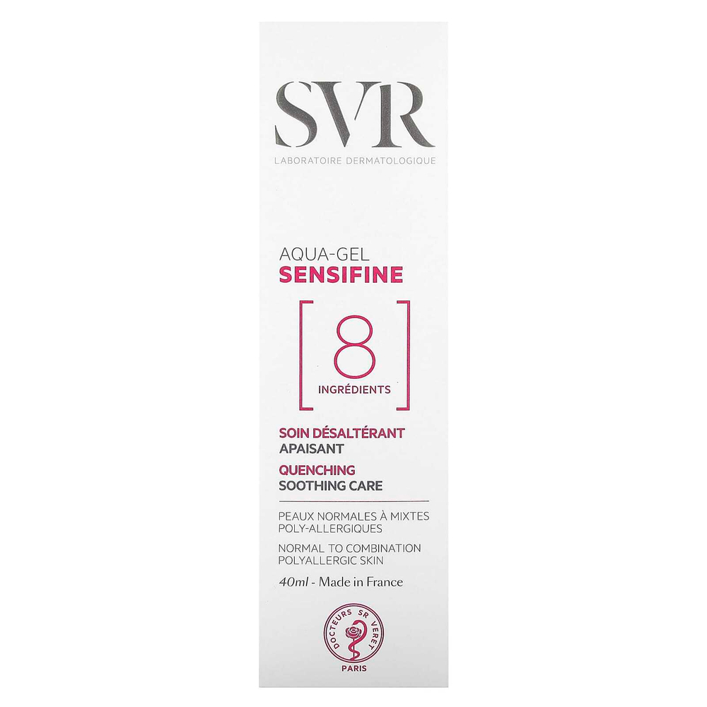 SVR, Sensifine, Aqua-Gel, Aqua-Gel, без отдушек, 40 мл (1,4 жидк. унции)