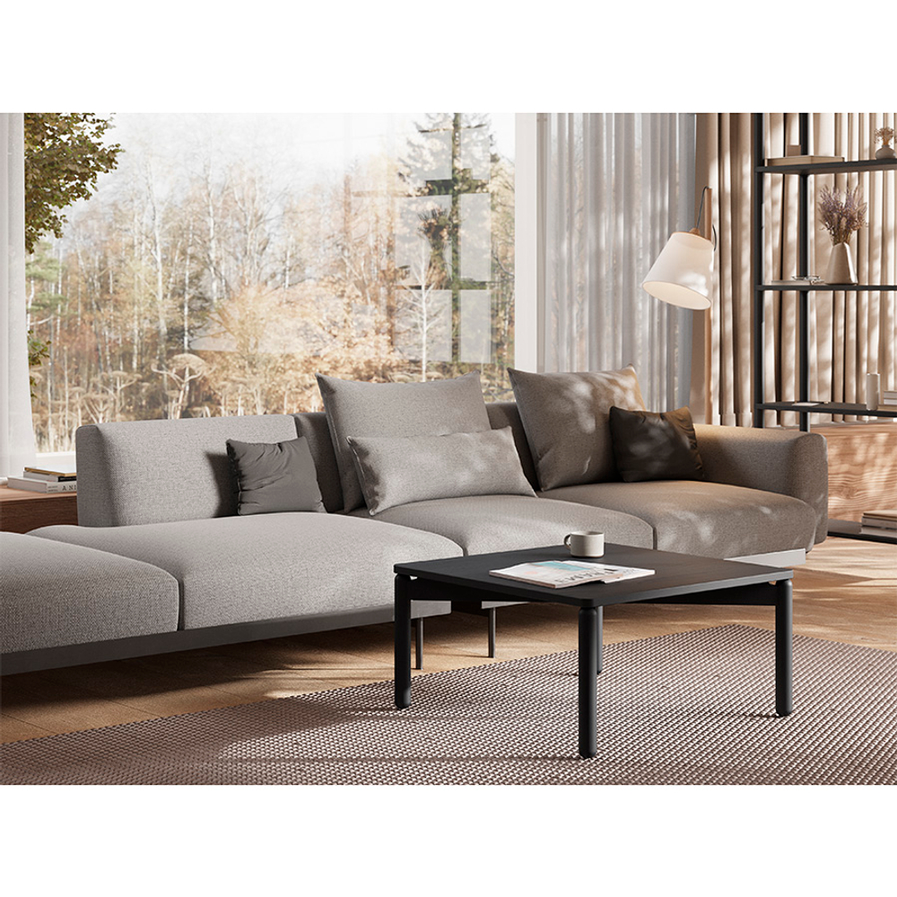 Столик кофейный LATITUDE Saga, 75х75 см, темно-серый