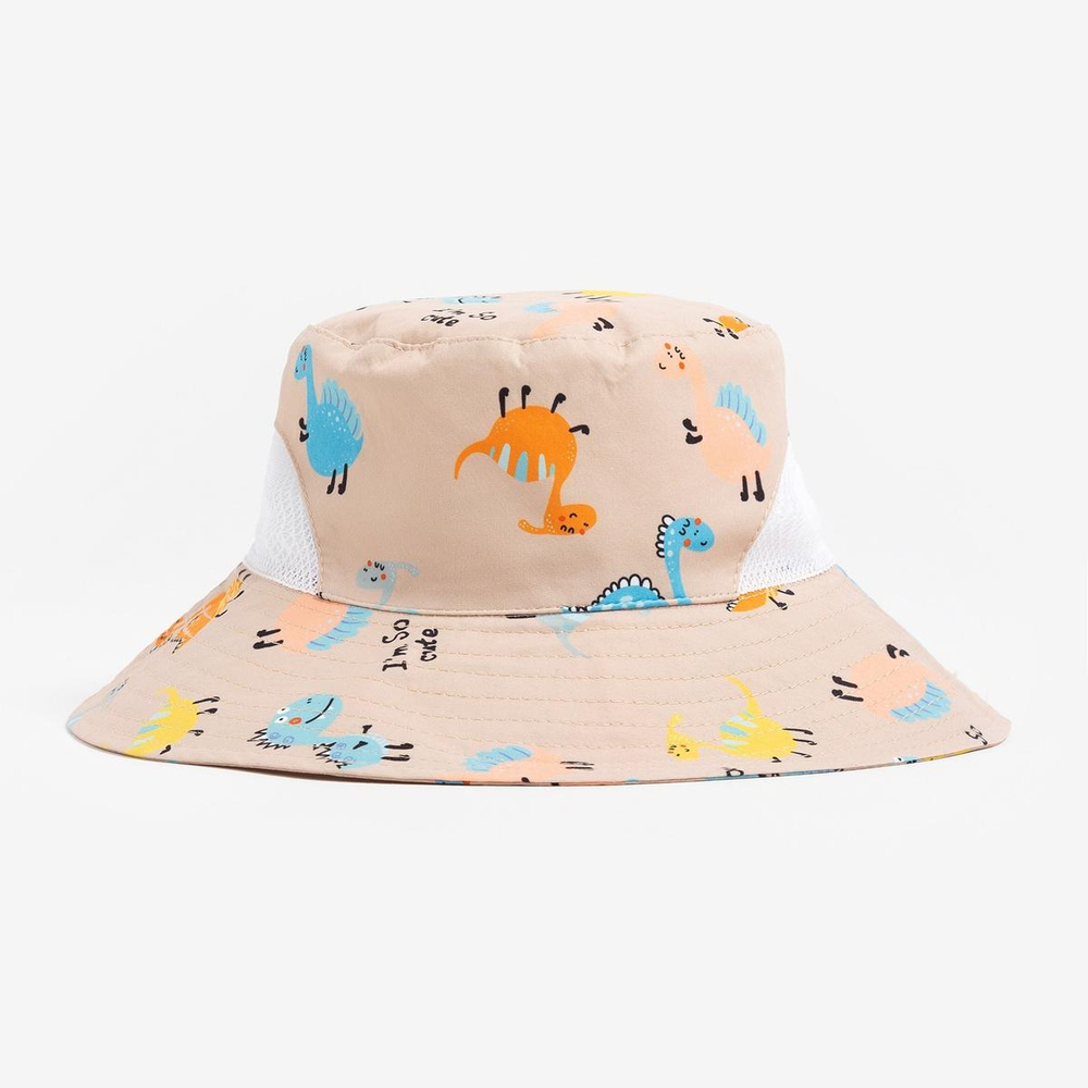 Панама для мальчиков "Дино" персиковый, р-р 54 9101041 (MINAKU)