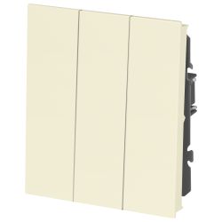Выключатель ЭРА Arktik 16-1107-02 тройной 10АХ-250В слоновая кость | Эра Arktik
