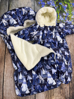 Комплект на выписку новорожденного "Зефирка" (2 предмета) (Цвет: Синий)