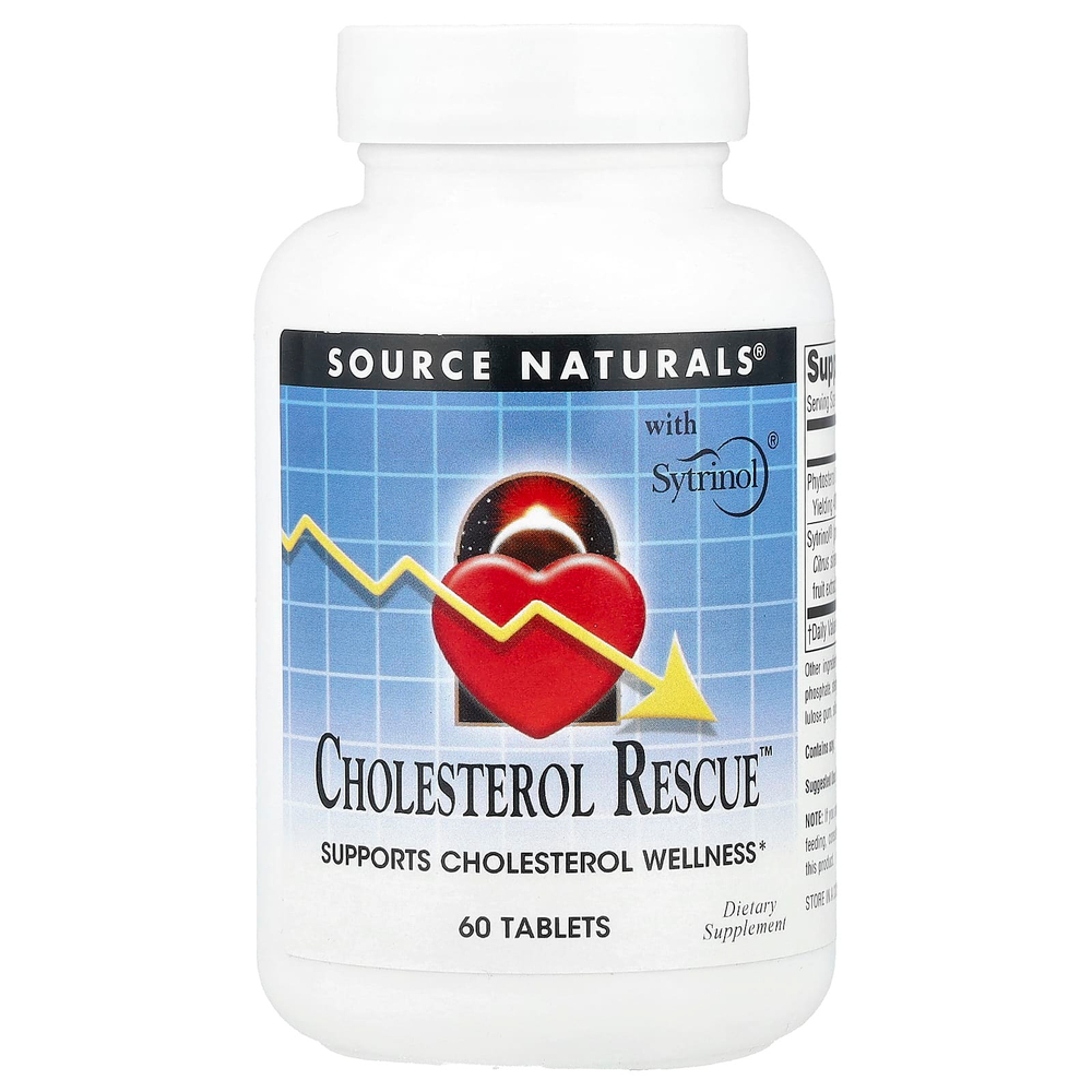 Source Naturals, Cholesterol Rescue™, 60 таблеток