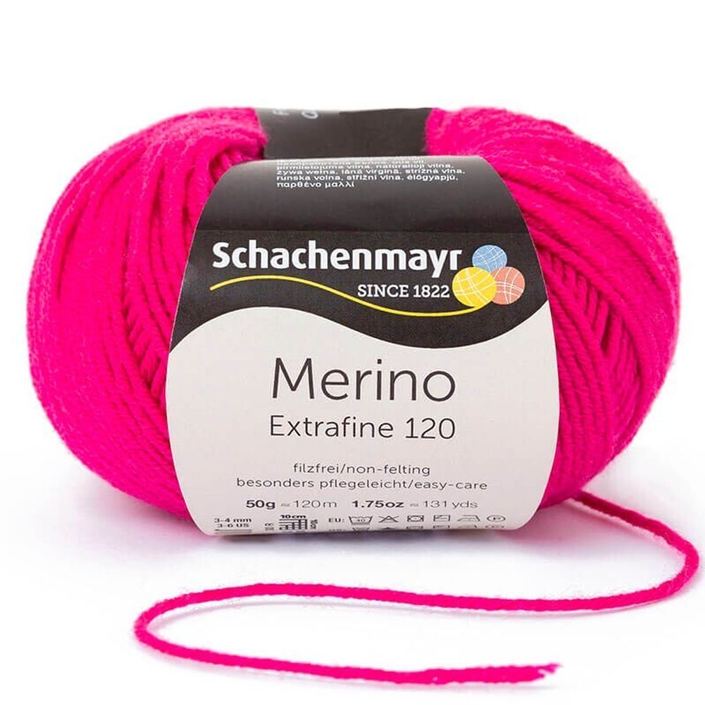 Пряжа Schachenmayr Merino Extrafine 120 (00140)