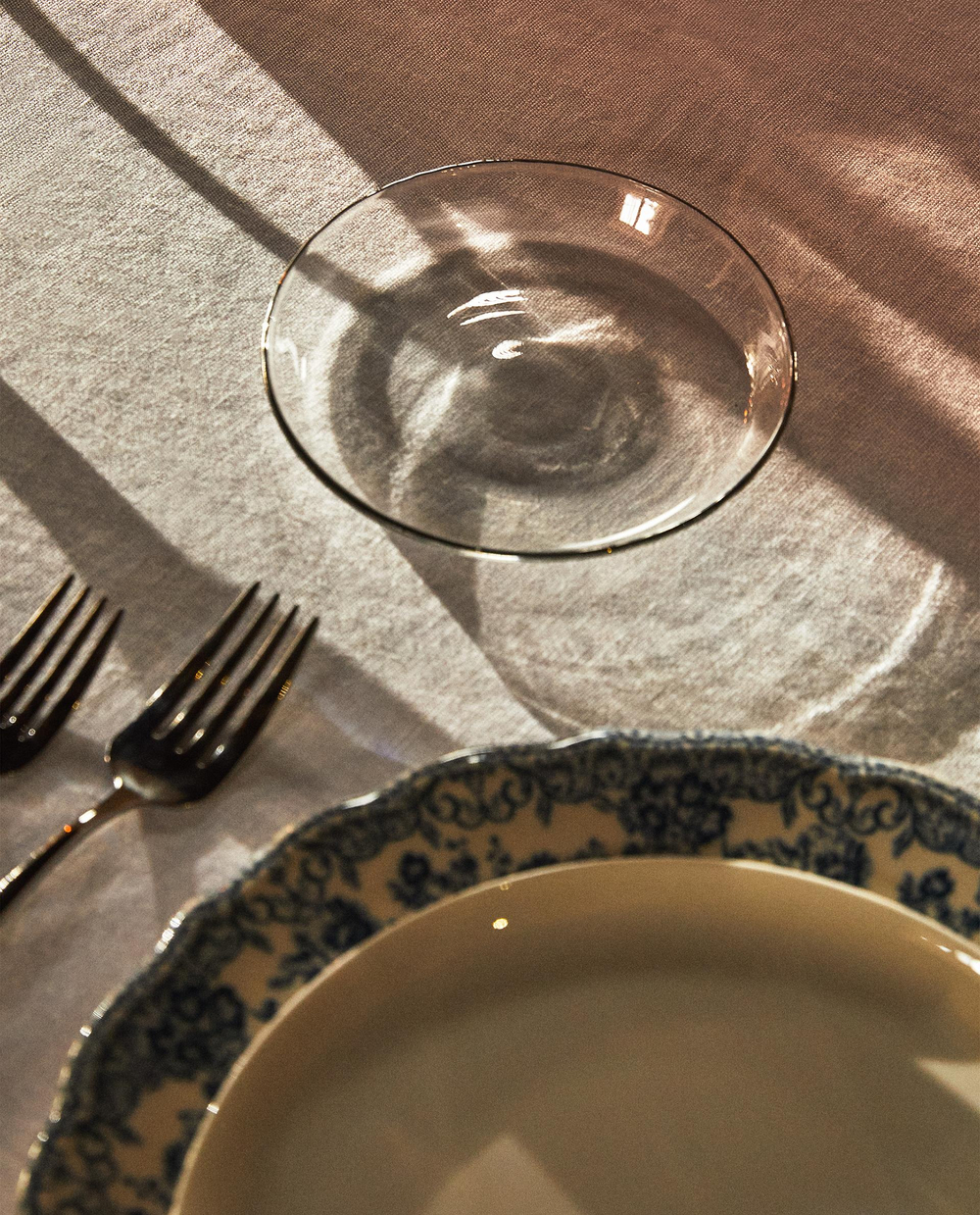 Zara Home тарелка пирожковая из боросиликатного стекла, цвет золотой, 13.5 см