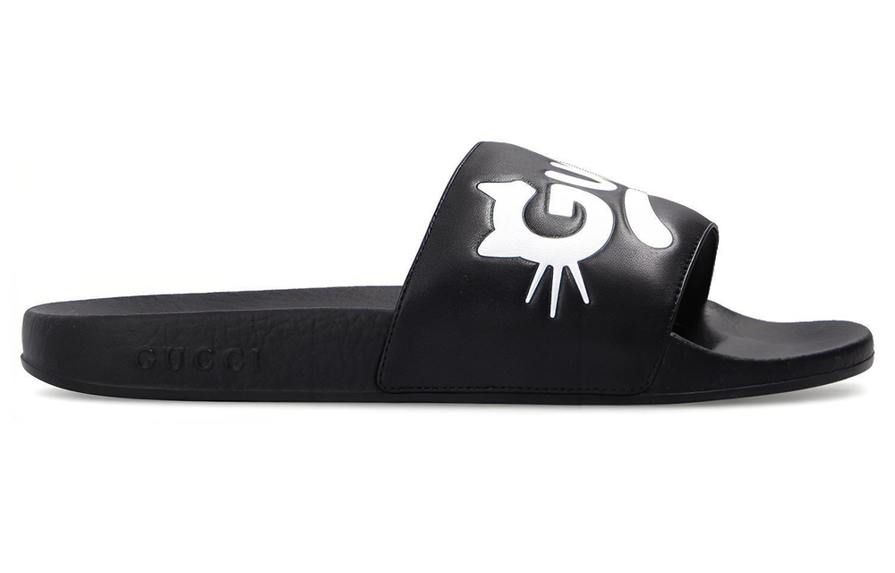 Gucci White Pursuit Slides (Женская размерная сетка)