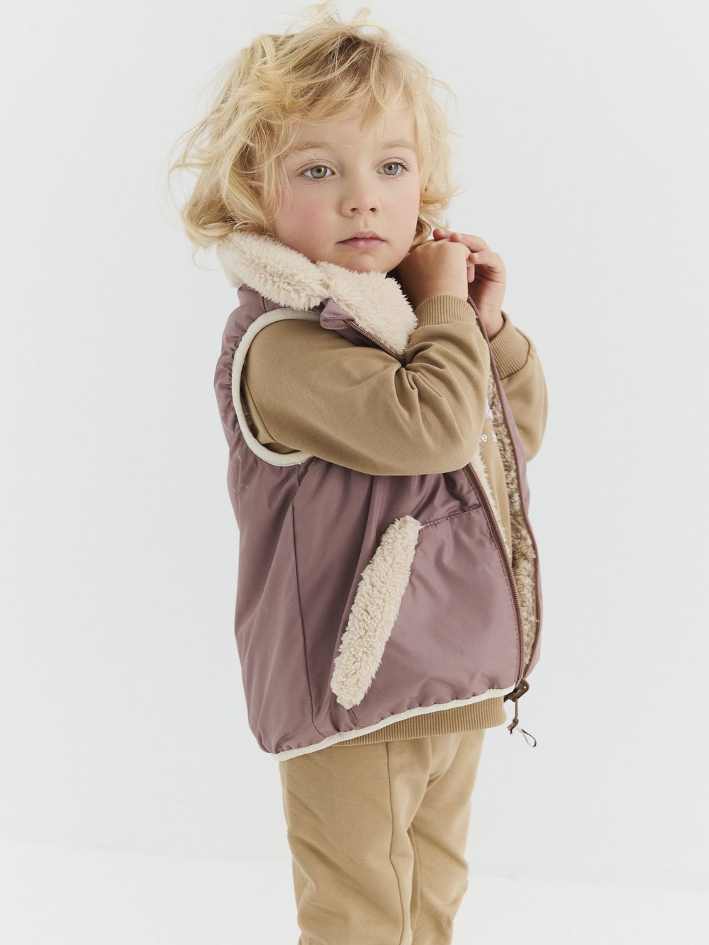 Жилет двухсторонний "Кофе" 0+