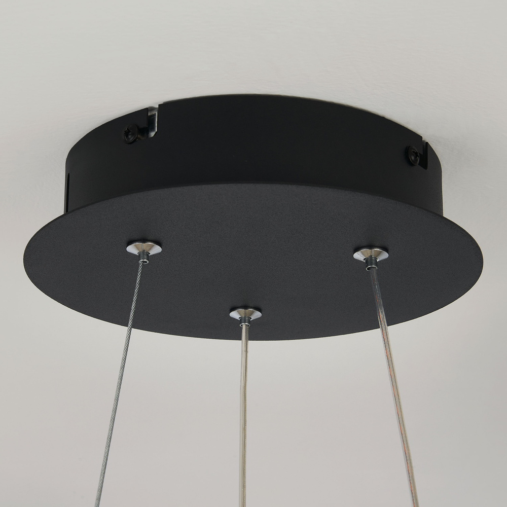 740447 Люстра DIVE LED 60W 3200LM G ЧЕРНЫЙ 3000-6000К