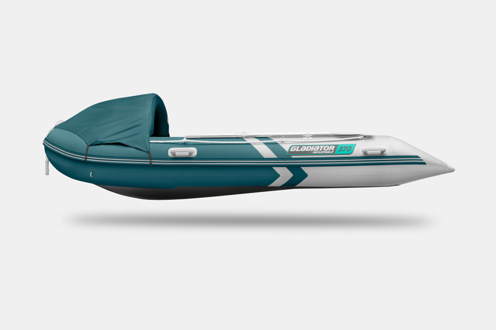 Надувная лодка GLADIATOR C370AL морской зеленый-белый