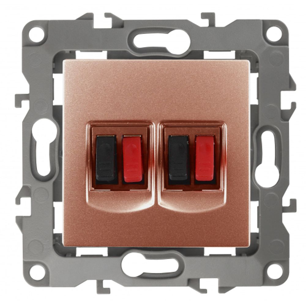 12-3112-14 ЭРА Розетка аудио двойная, IP20, Эра12, медь