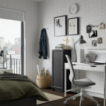 Дверь - IKEA OXBERG/ОКСБЕРГ ИКЕА, 97х40 см, черный