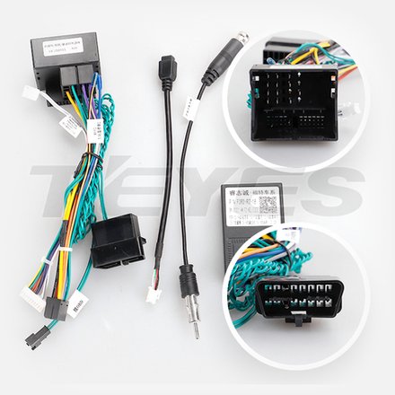 Комплект рамки с разъёмами 10,1" Ford Mondeo 4 2010-2014(черная, климат) - Car-Smart 7224F2