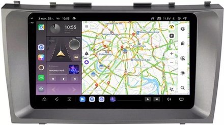 Магнитола для Toyota Camry 2006-2011 - Carmedia OL-9606 QLed+2K, Android 13, TS20, CarPlay, 4G SIM-слот