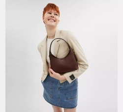 COACH СУМКА ЧЕРЕЗ ПЛЕЧО BROOKLYN 23, ТЕМНО-КОРИЧНЕВЫЙ