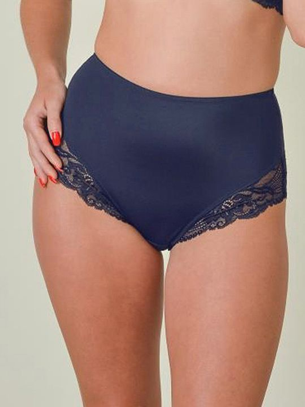 Женские трусики с высокой линией талии Laura (Размер: 40) (Цвет: черный)