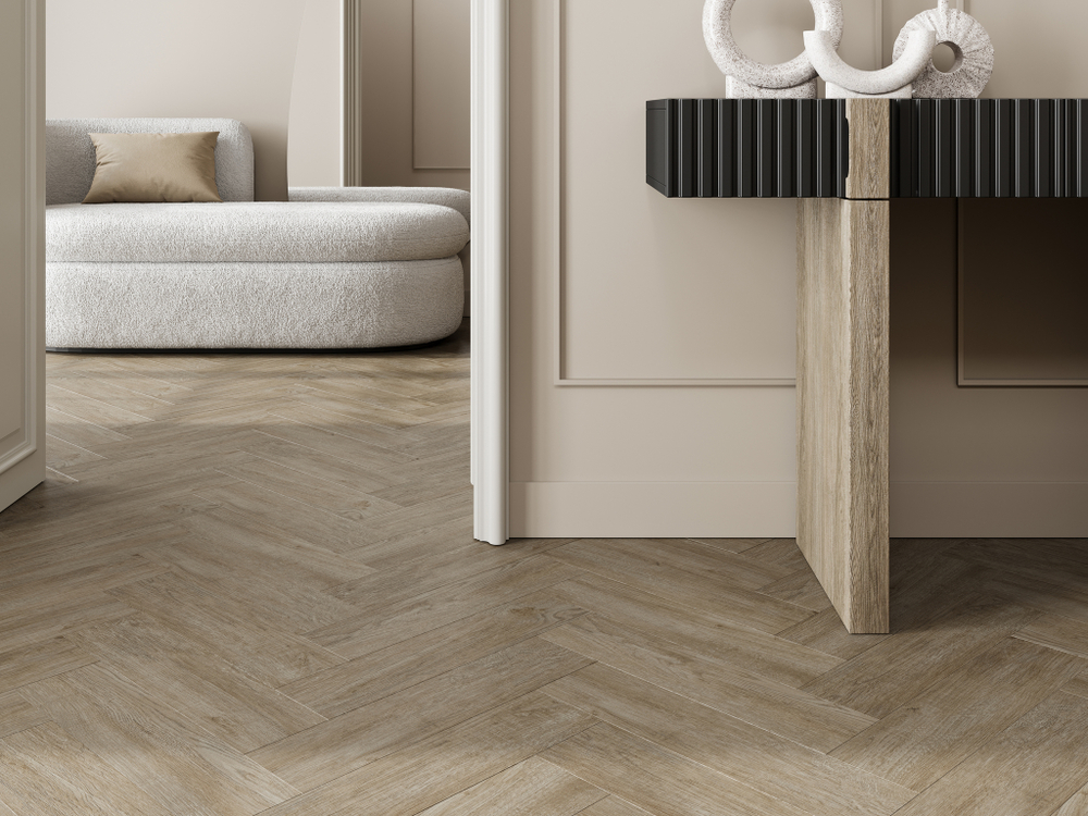 Глазурованный керамогранит Gracia Ceramica Vardi E5242D11801, 12.5x50 см 0.875 м² матовый цвет серо-бежевый